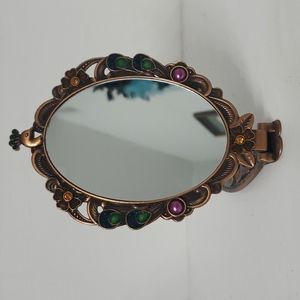 Peacock Handheld / Stand folding Mirror